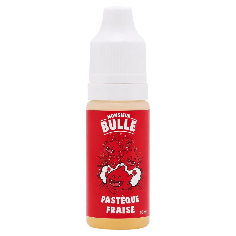 E-liquide Pastèque Fraise 10 mL - Monsieur Bulle (Liquideo)