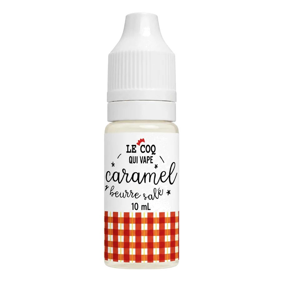 E-liquide Caramel Beurre Salé 10 mL - Le Coq Qui Vape