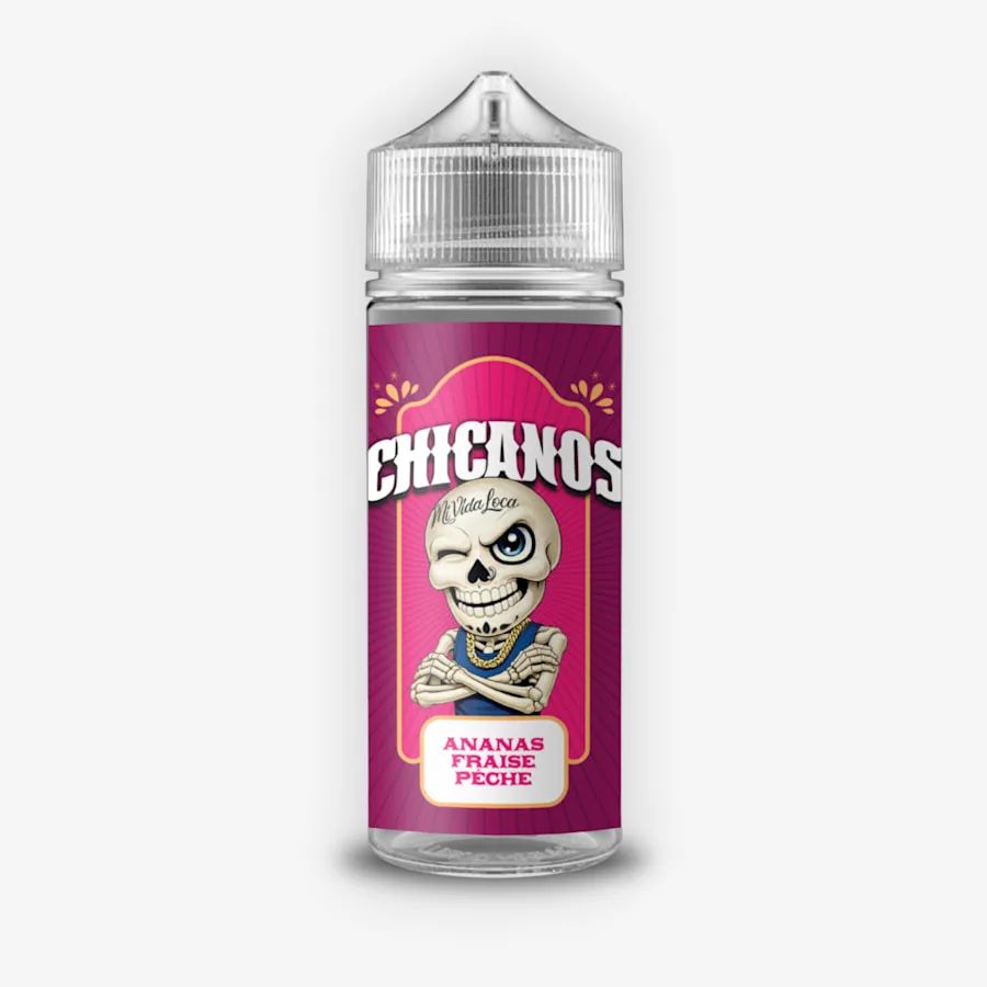Ananas Fraise Peche ZHC Mix Series Chicanos 100ml 00mg