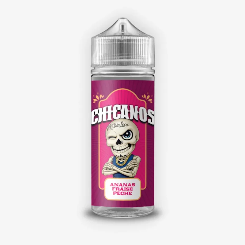 Ananas Fraise Peche ZHC Mix Series Chicanos 100ml 00mg