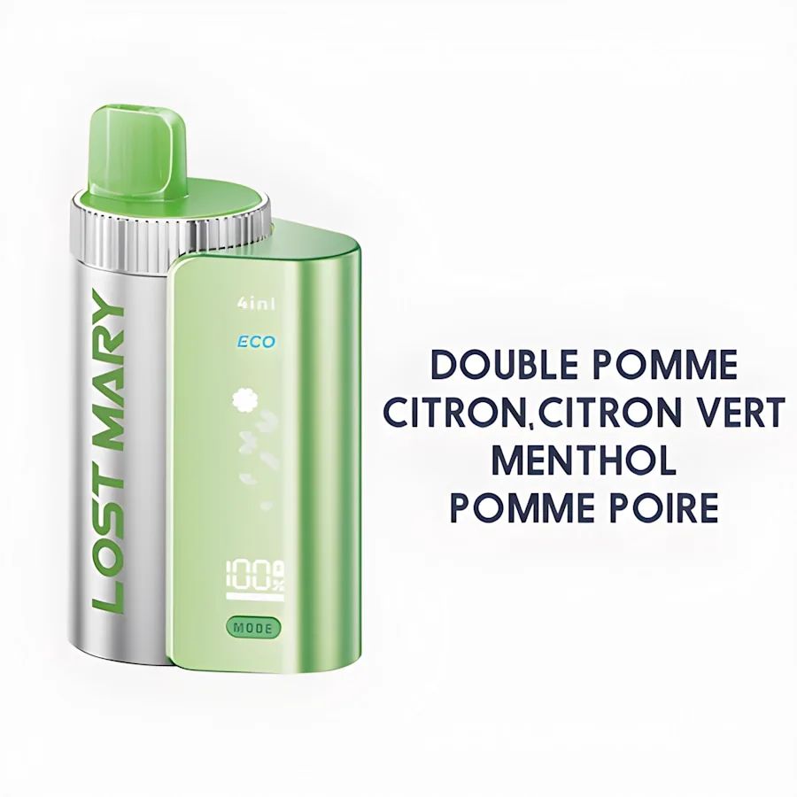Pack 4en1 850mah 4X2ml 20mg Vert Lost Mary