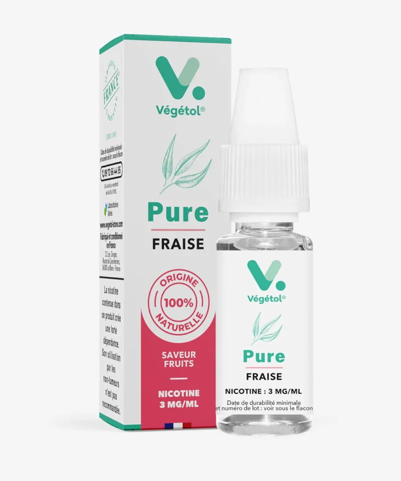 E-liquide Fraise 10 mL - Végétol Pure