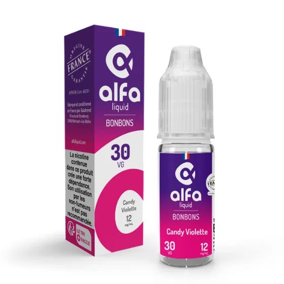 E-liquide Candy Violette (30 VG) 10 mL - Alfaliquid
