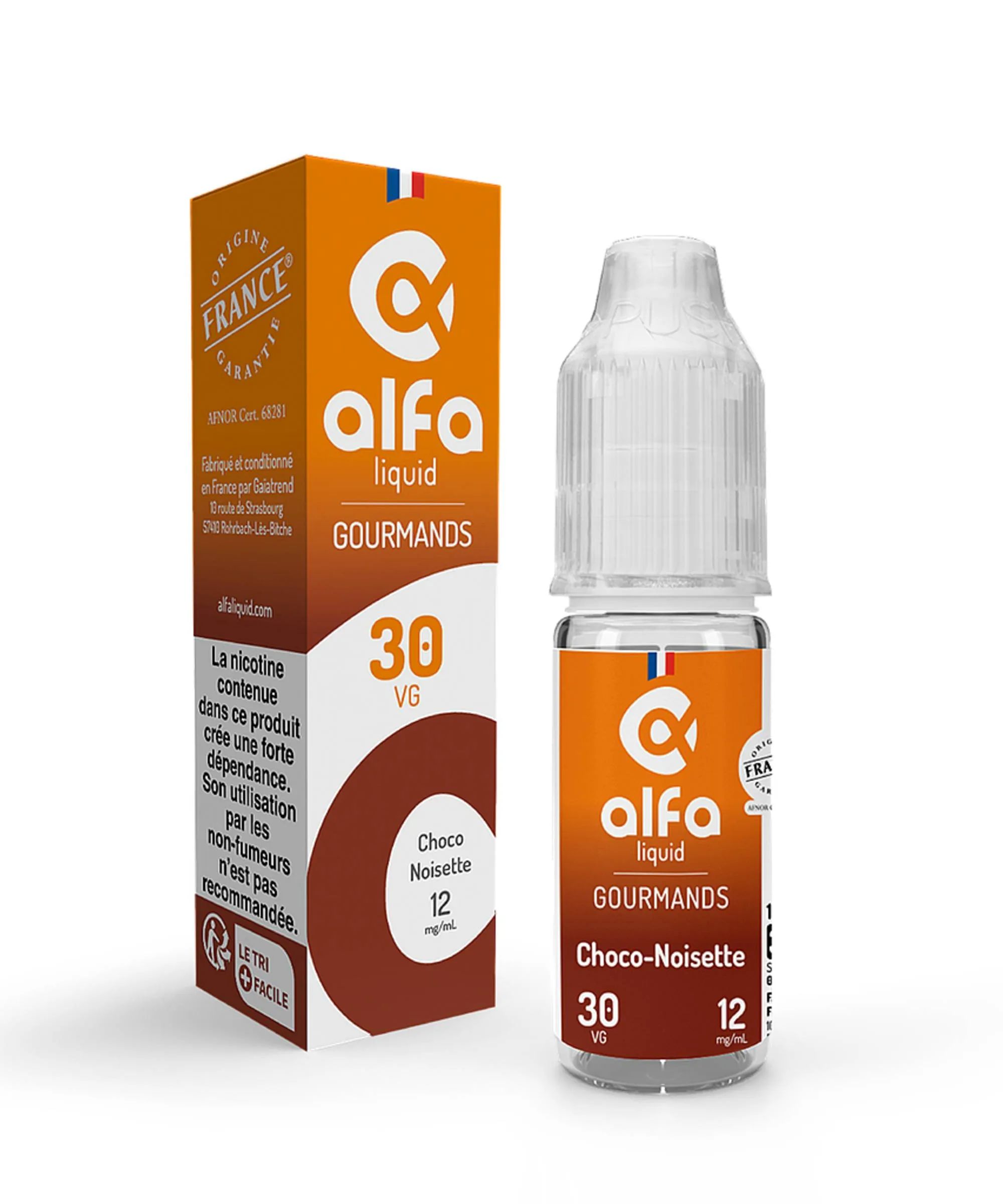 E-liquide Choco-Noisette (30 VG) 10 mL - Alfaliquid