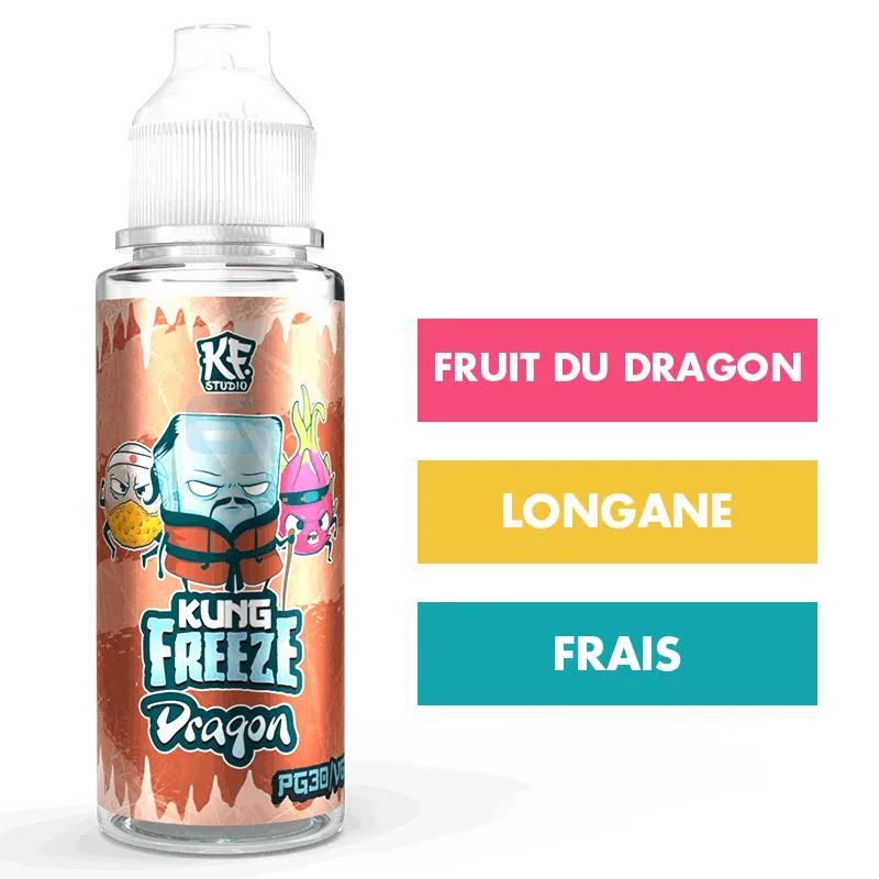 E-liquide Dragon 100 mL - Kung Freeze — Cloud Vapor - Kung Freeze