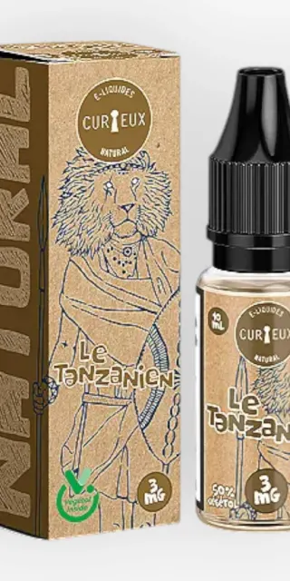E-liquide Le Tanzanien 10 mL - Natural Curieux — Curieux - Edition Natural
