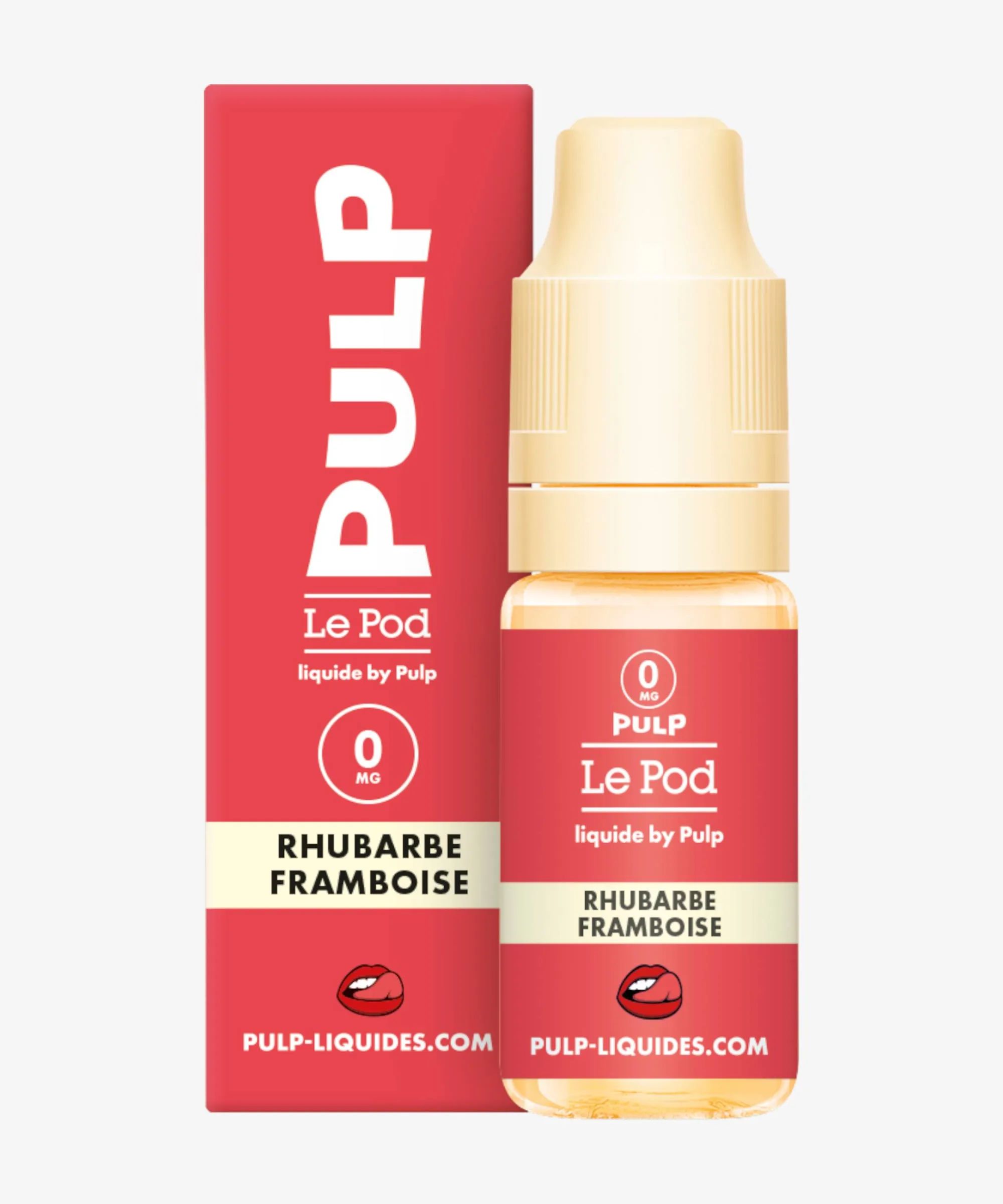 E-liquide Rhubarbe Framboise Nic Salt 10 mL - Pulp Le Pod