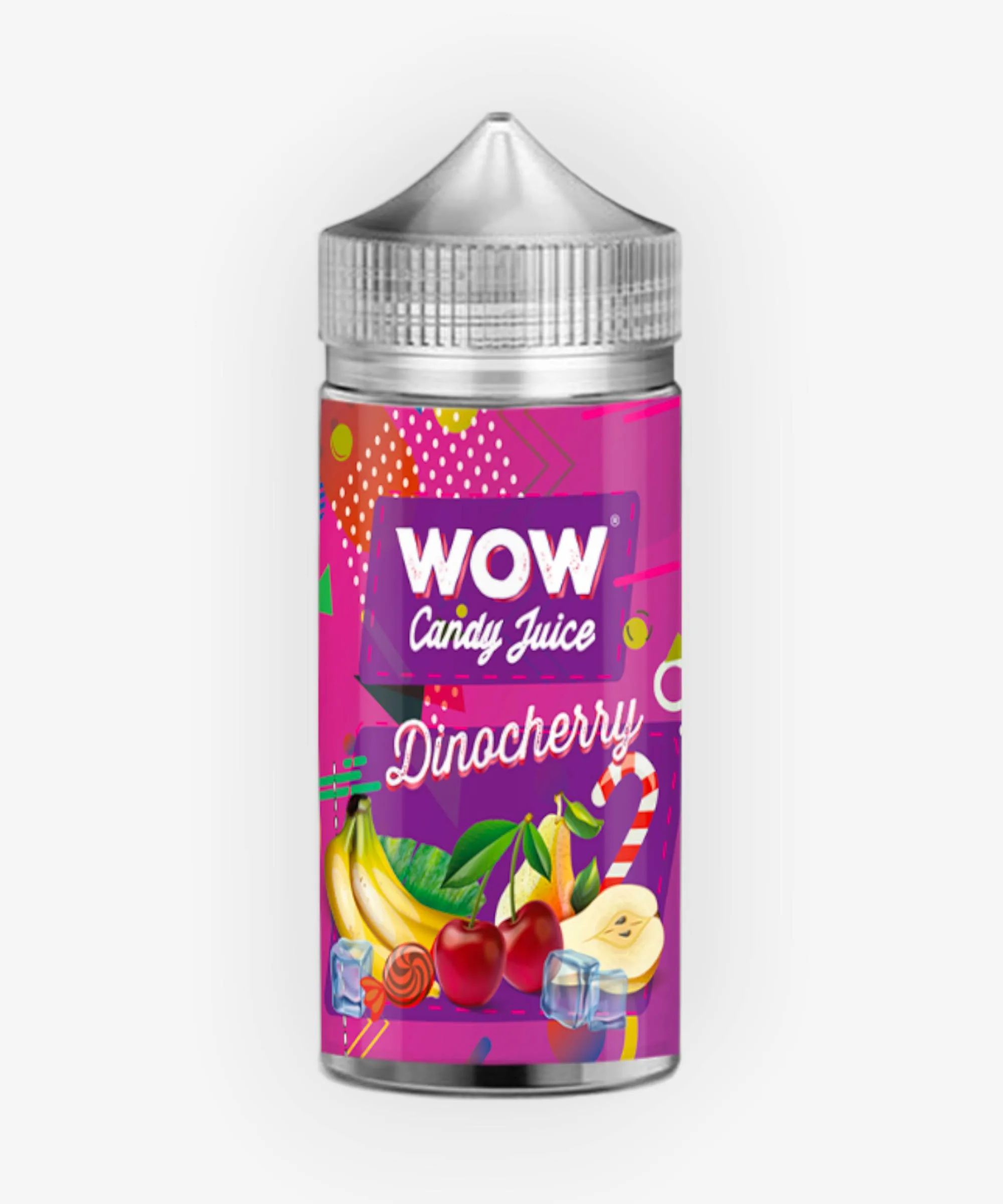 E-liquide Dinocherry 100 mL - WOW Candy Juice Made in Vape