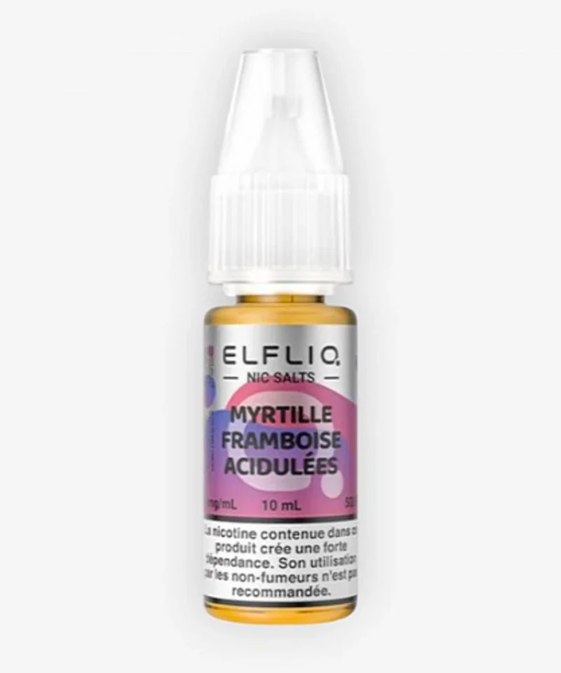 E-liquide Myrtille Framboisee 10 mL - Elfliq ElfBar