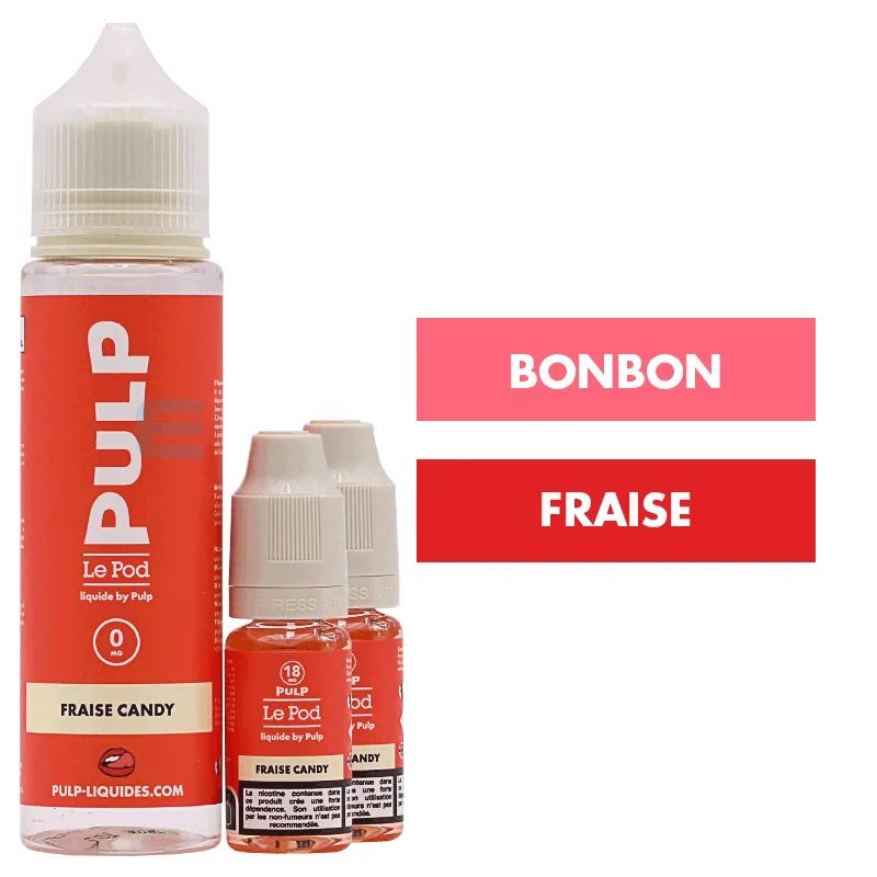 E-liquide Fraise Candy 60 mL - Pulp Le Pod