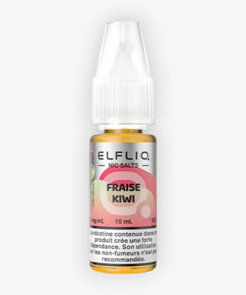 E-liquide Fraise Kiwi Nic Salt 10 mL - Elfliq Elfbar