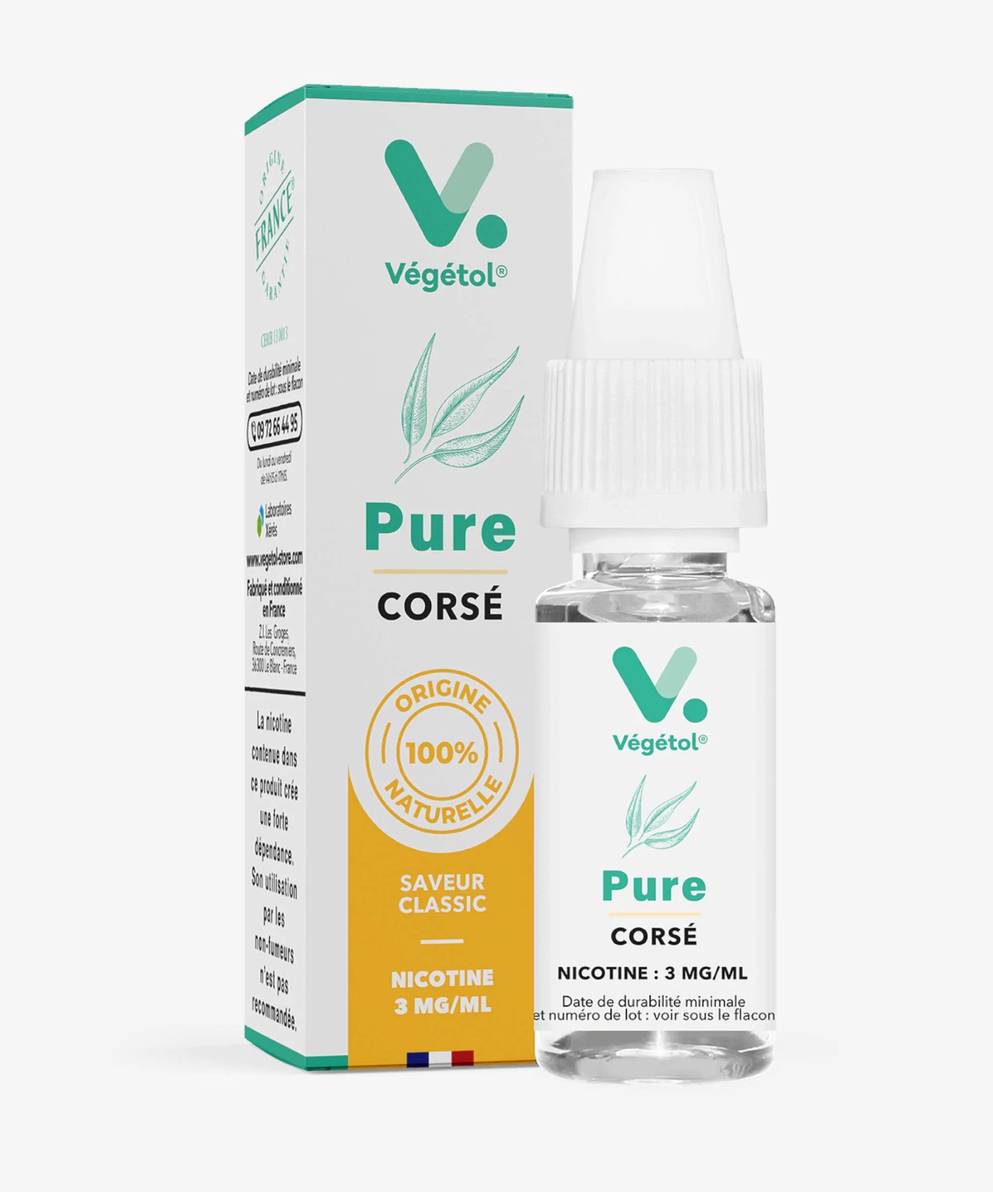 E-liquide Corsé 10 mL - Végétol Pure