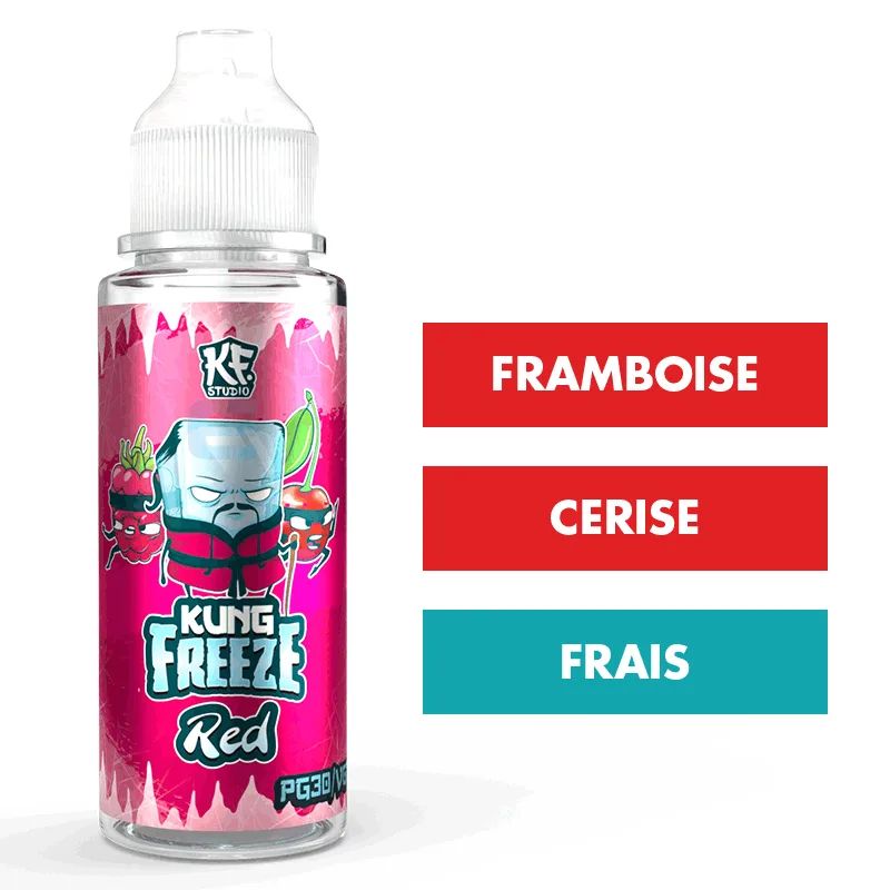 E-liquide Red 100 mL - Kung Freeze — Cloud Vapor - Kung Freeze