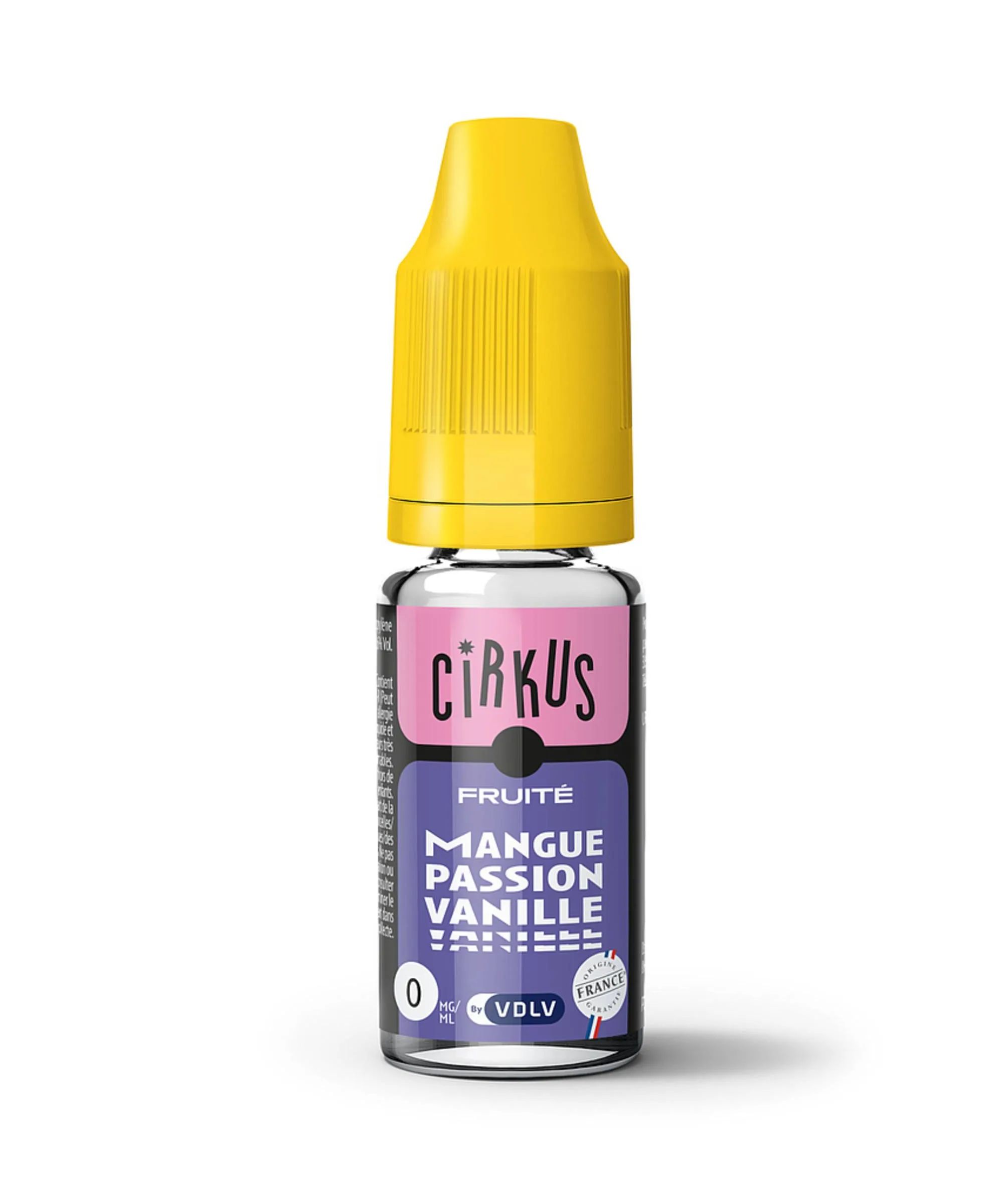 E-liquide Mangue Passion Vanille 10 mL - Cirkus VDLV — VDLV - Cirkus