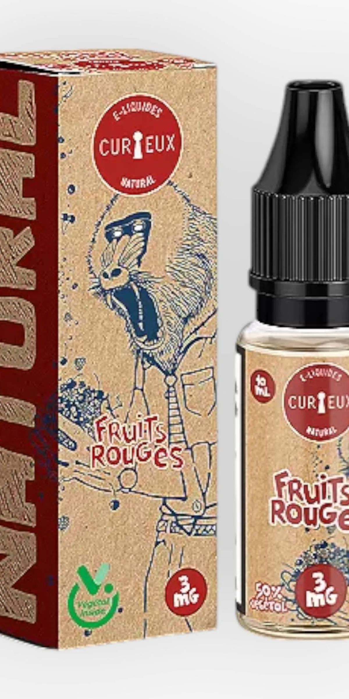 E-liquide Fruits Rouges 10 mL - Natural Curieux