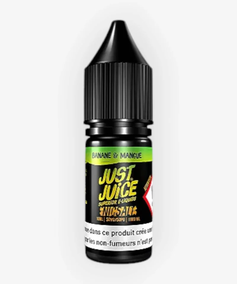 E-liquide Banane Mangue Nic Salt 10 mL - Just Juice