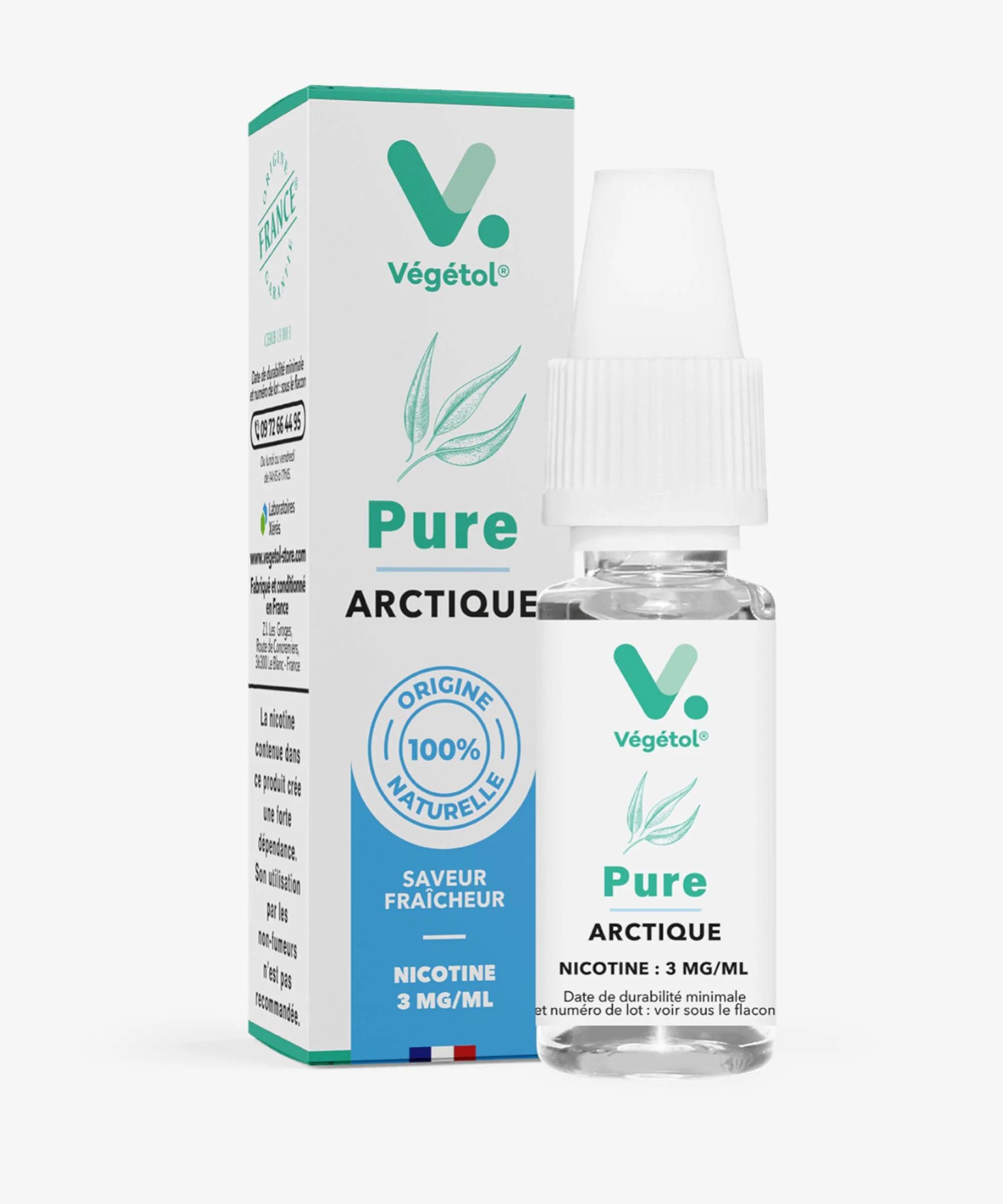 E-liquide Arctique 10 mL - Végétol Pure