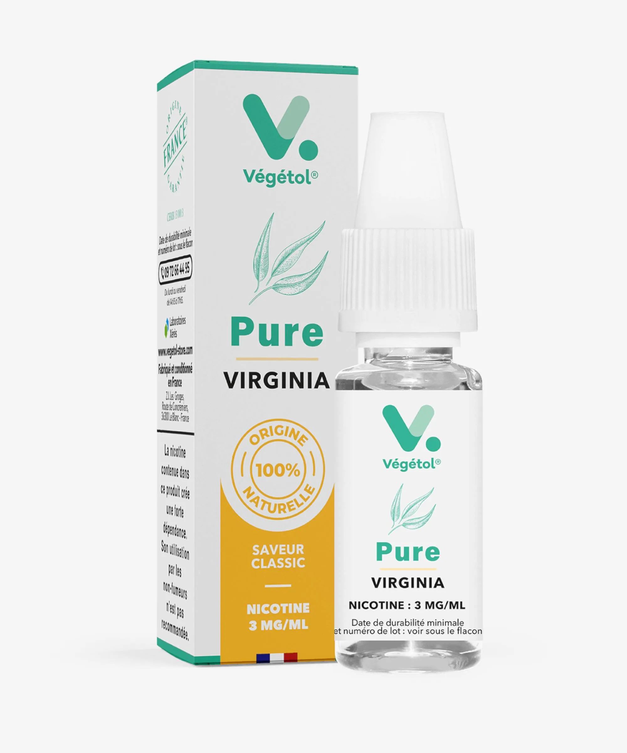 E-liquide Virginia 10 mL - Végétol Pure