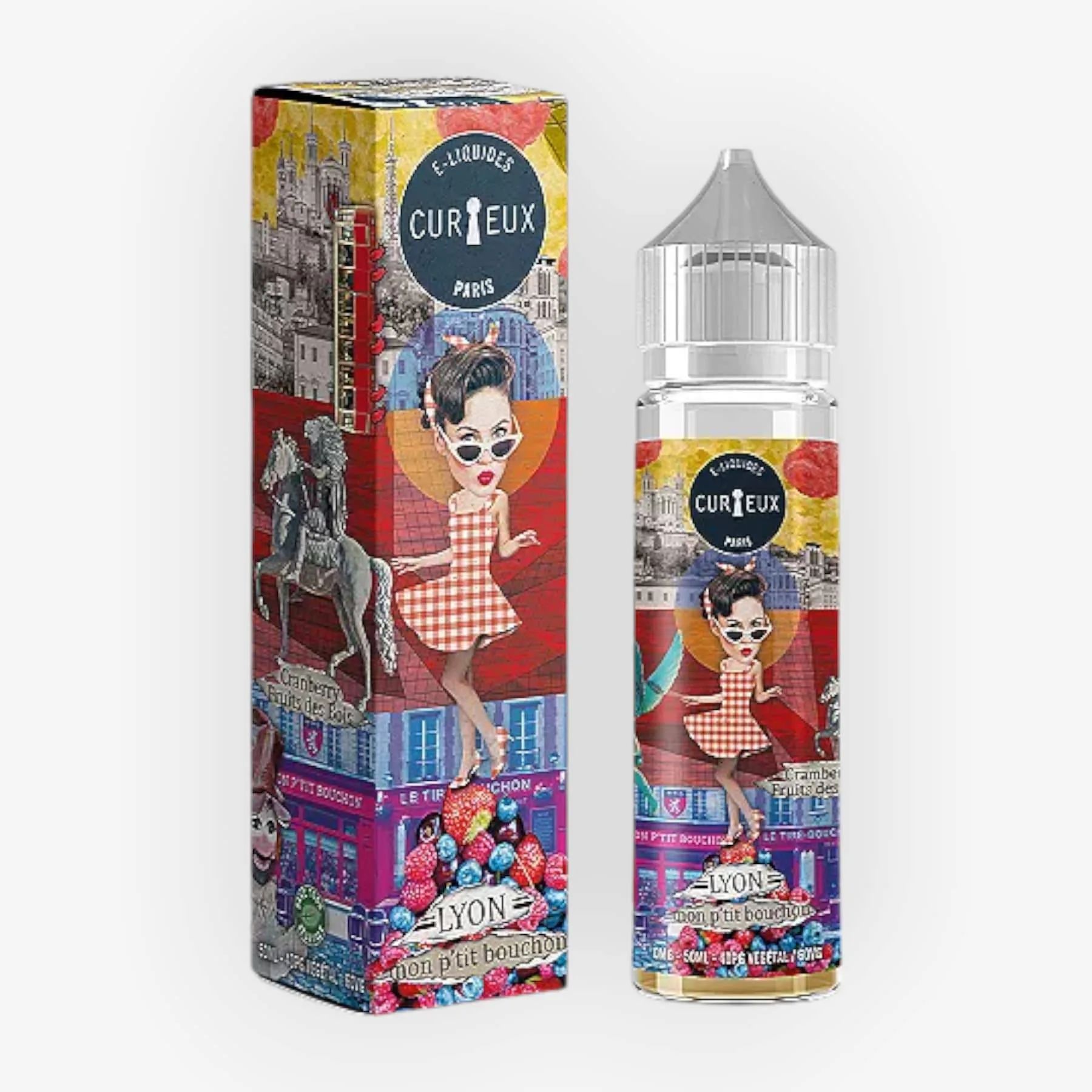 E-liquide Lyon Mon P'Tit Bouchon 50 mL - Hexagone (Curieux) — Curieux - Edition Hexagone