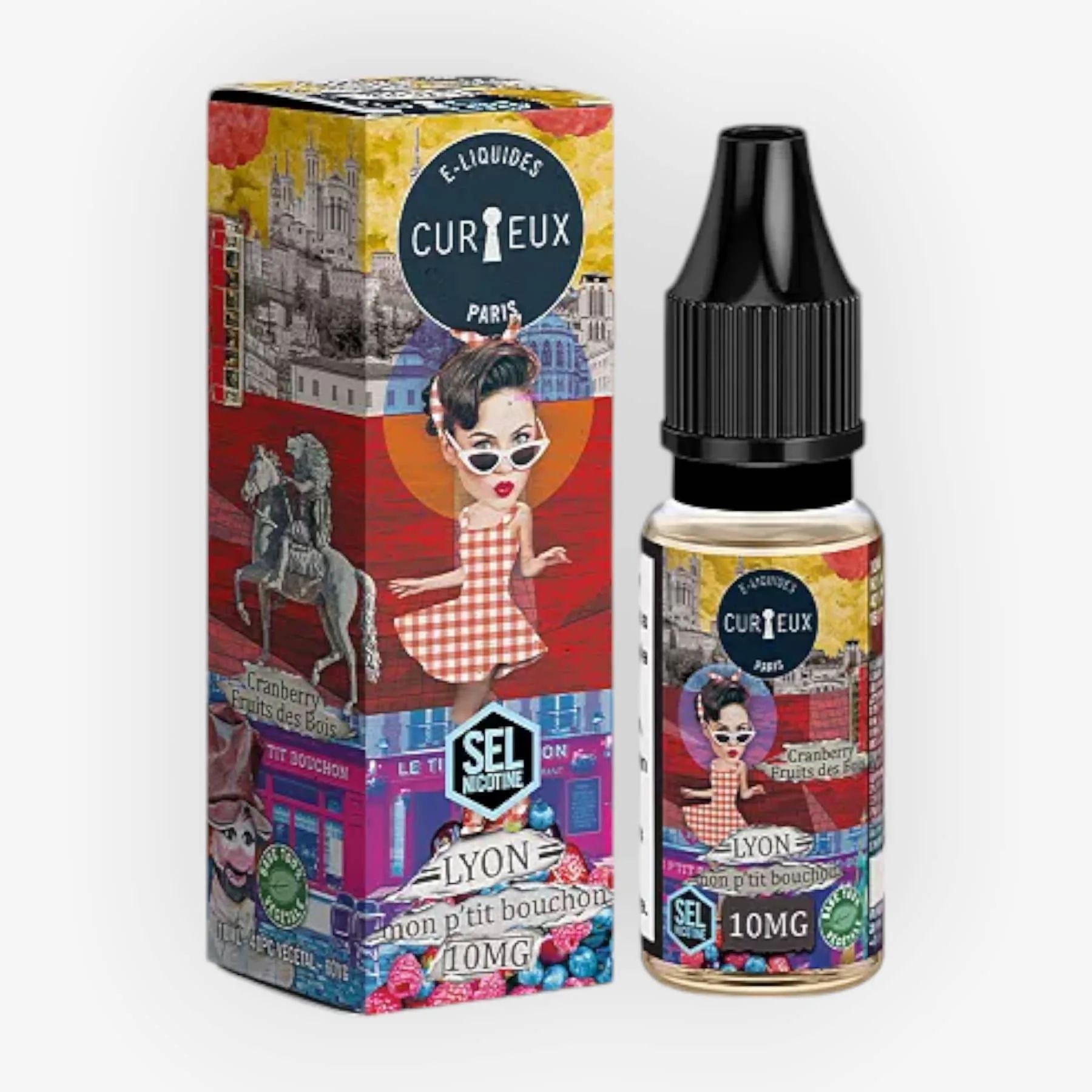E-liquide Lyon Mon P'tit Bouchon 10 mL - Hexagone (Curieux) — Curieux - Edition Hexagone