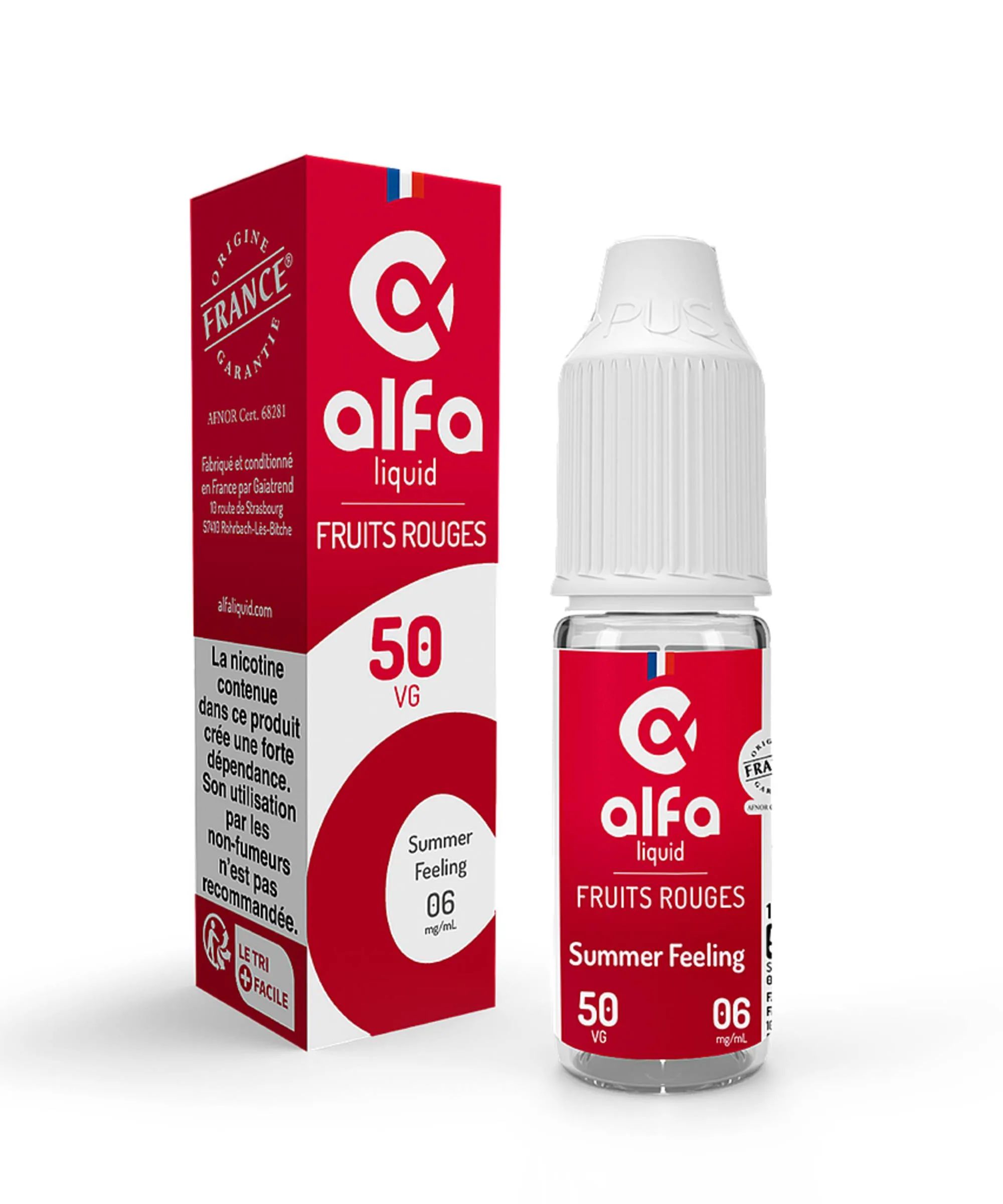 E-liquide Summer Feeling (50 VG) 10 mL - Alfaliquid — Alfaliquid - 50VG
