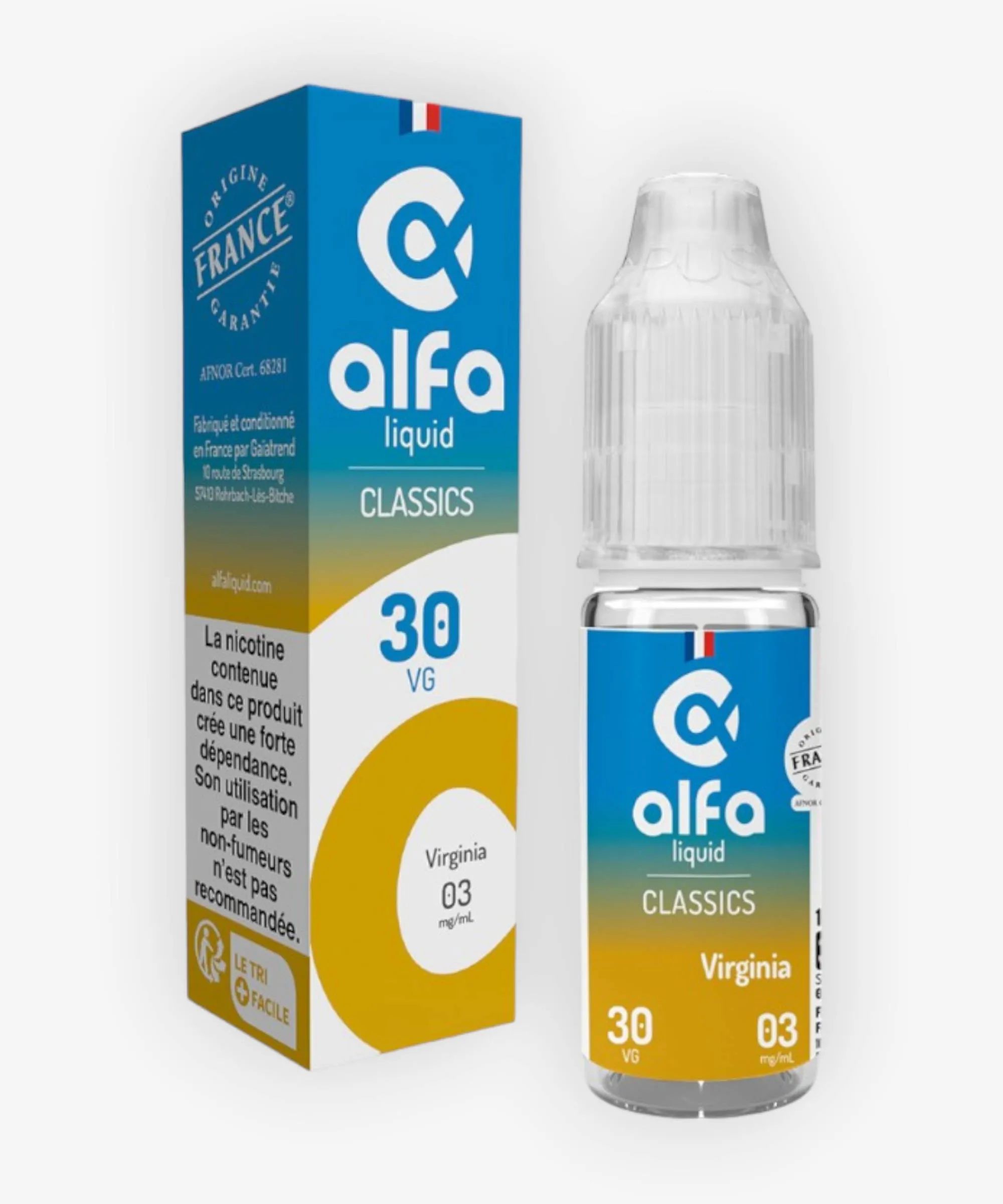 E-liquide Virginia (30 VG) 10 mL - Alfaliquid