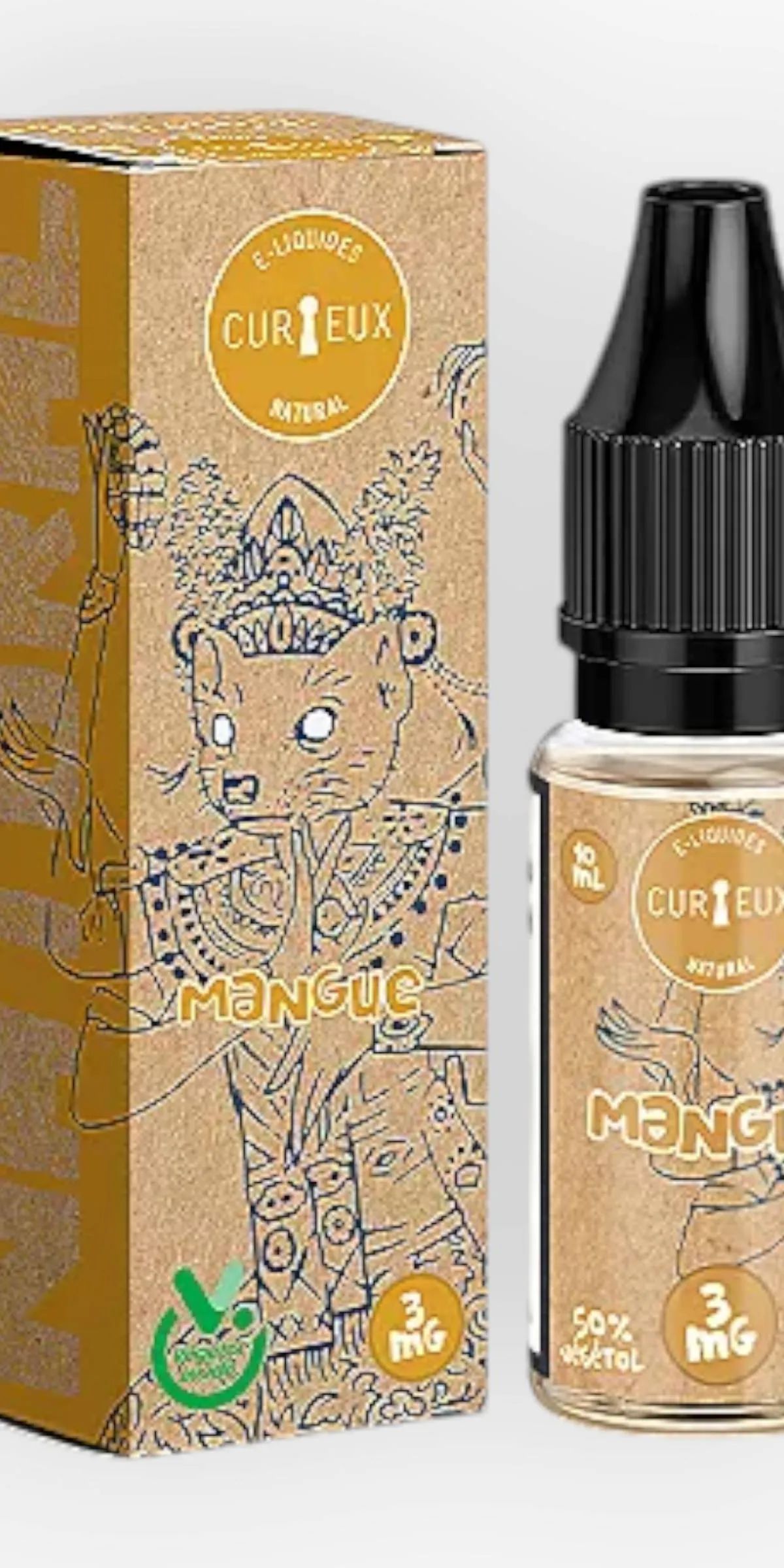 E-liquide Mangue 10 mL - Natural Curieux