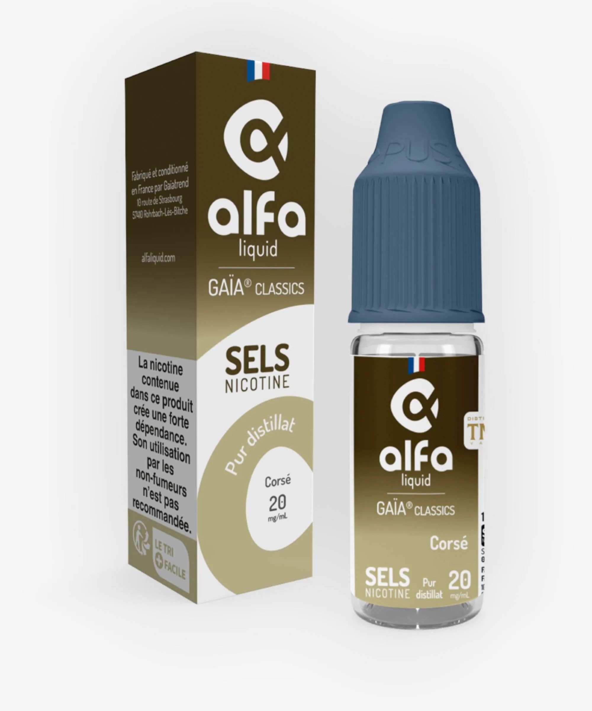 E-liquide Corse sels de nicotine 10 mL - Gaïa Alfaliquid — Alfaliquid - Gaïa Classics