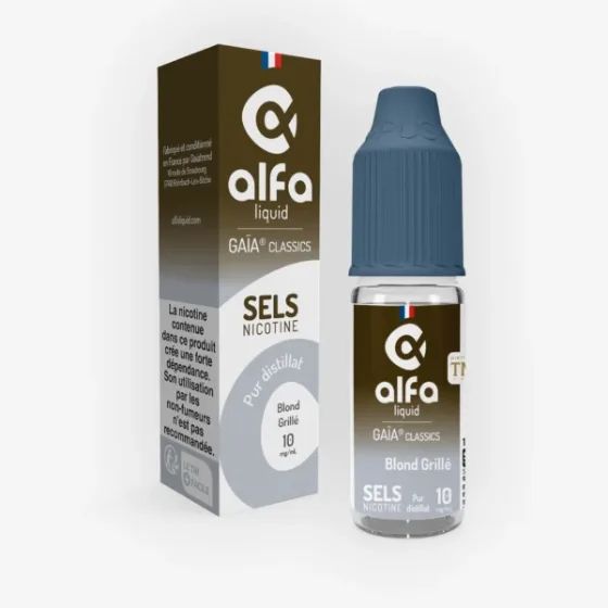 Blond Grillé sels de nicotine 10 mL - Gaïa Alfaliquid