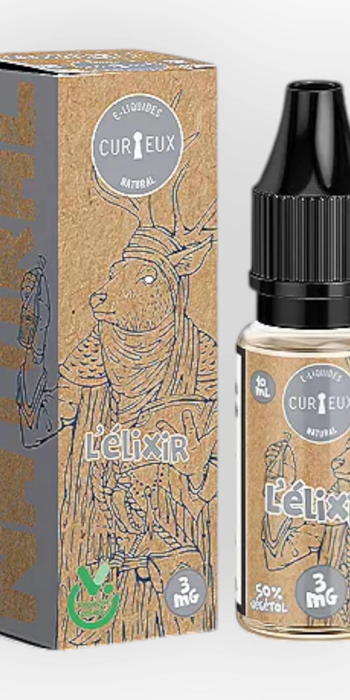 E-liquide L'Élixir 10 mL - Natural Curieux