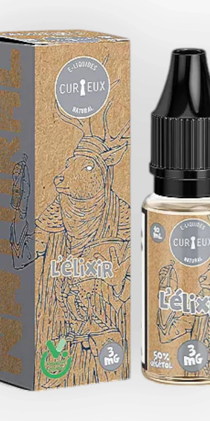 E-liquide L'Élixir 10 mL - Natural Curieux