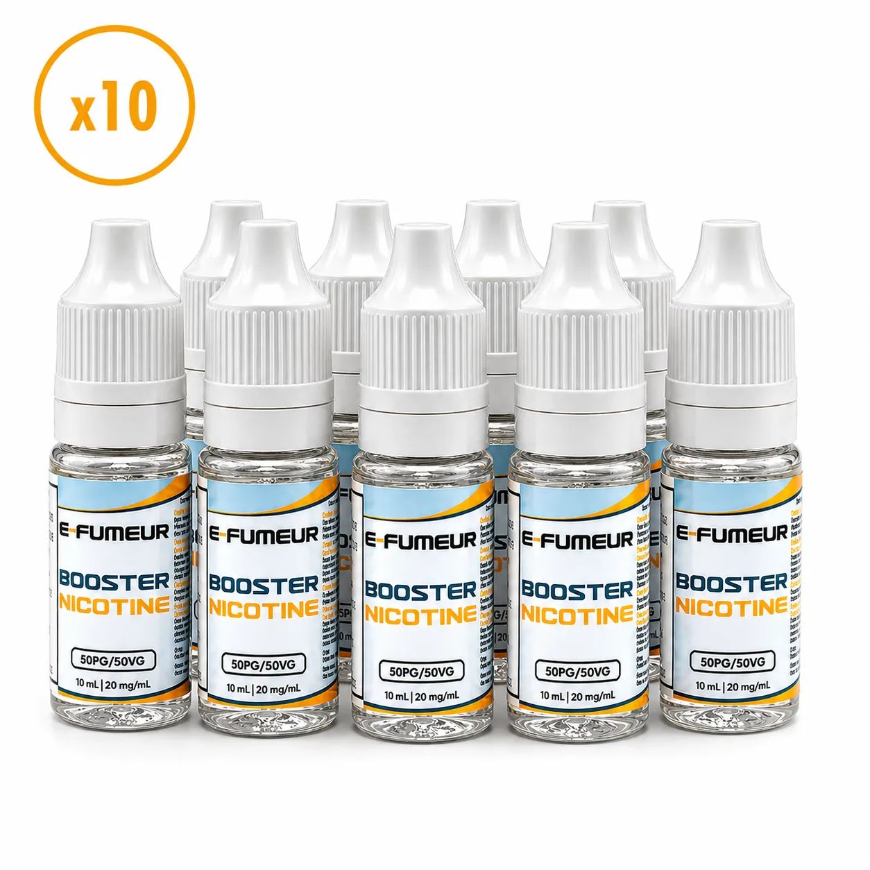 Pack 10 boosters nicotine - E-Fumeur — E-Fumeur - Arômes DIY