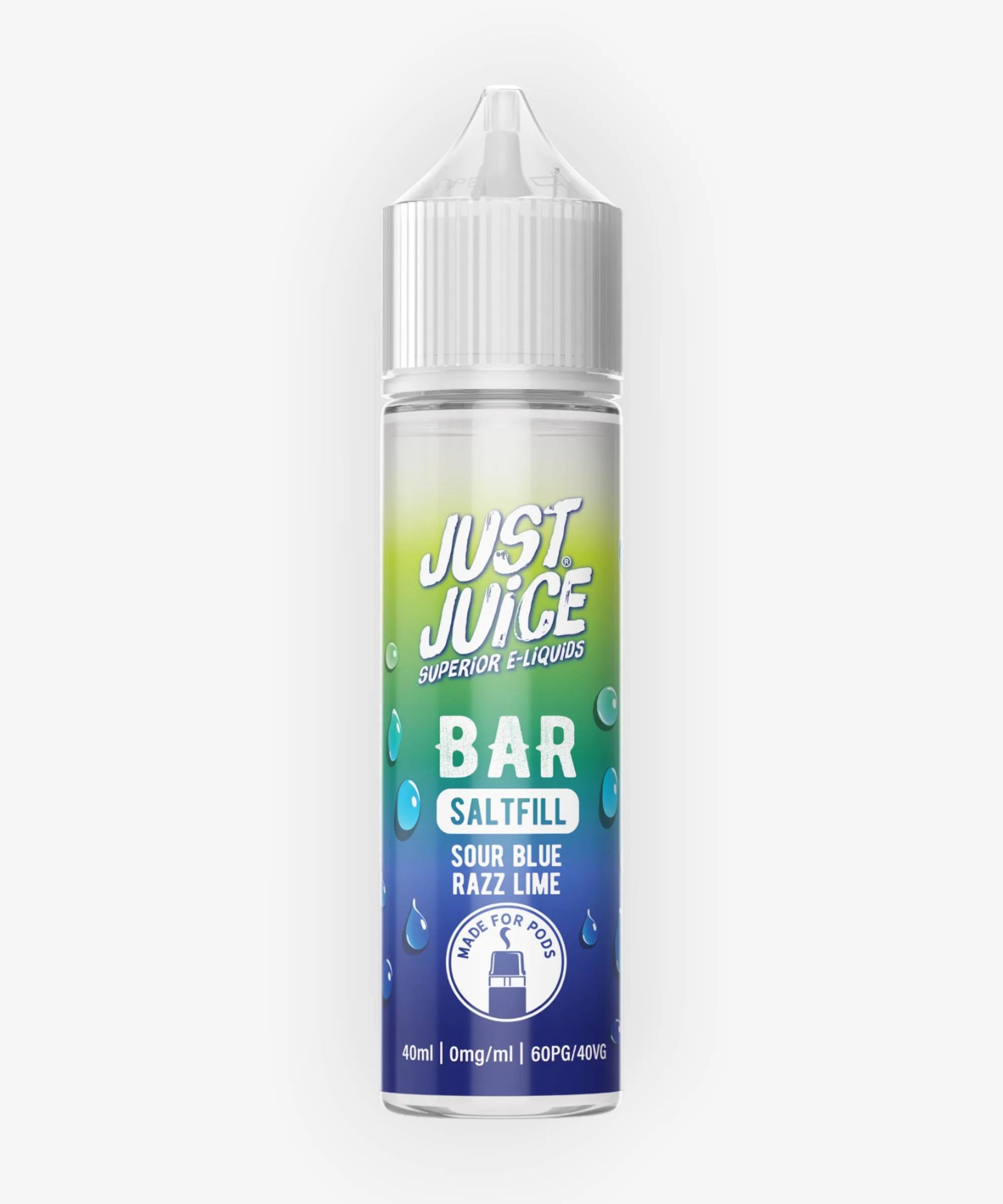 E-liquide Sour Blue Razz Lime 40 mL - Bar Saltfill (Just Juice) — Just Juice - Bar Saltfill