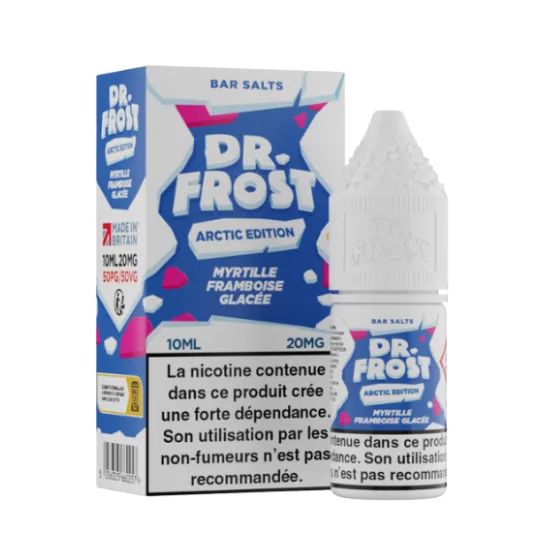 E-liquide Myrtille Framboise Glacée 10 mL - Dr.Frost
