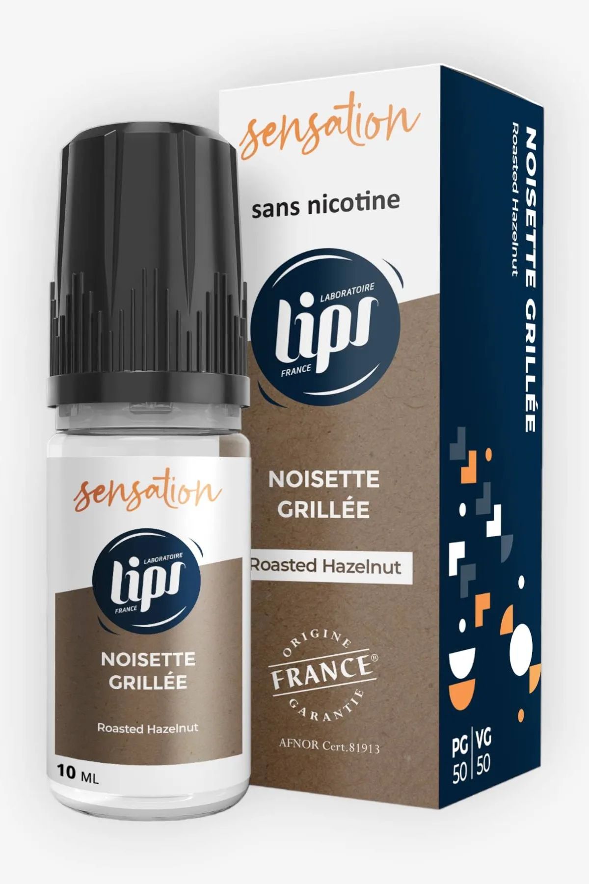 E-liquide Noisette Grillee 10 mL - Sensation Le French Liquide