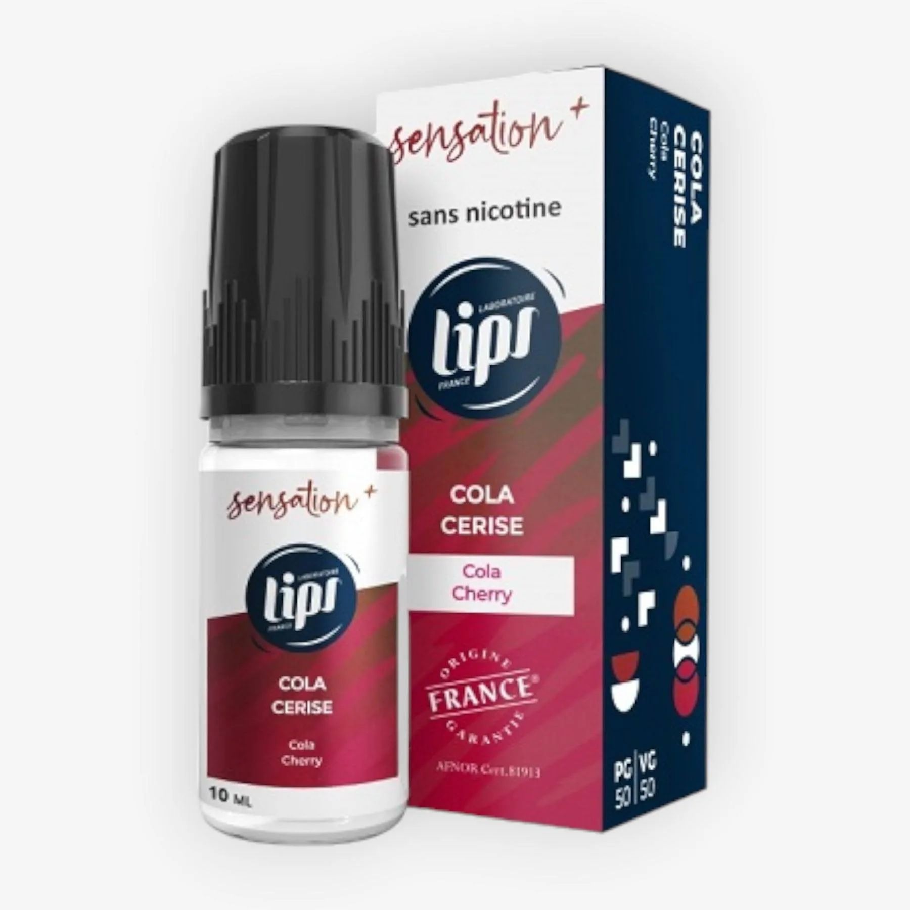 E-liquide Cola Cerise 10 mL - Sensation Plus Le French Liquide