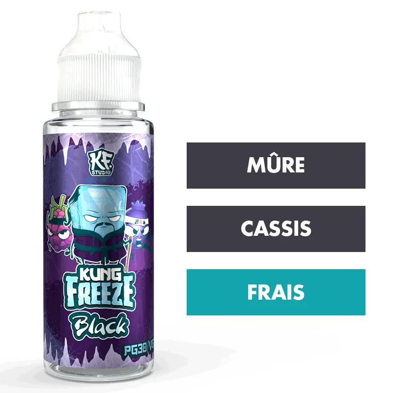E-liquide Black 100 mL - Kung Freeze — Cloud Vapor - Kung Freeze