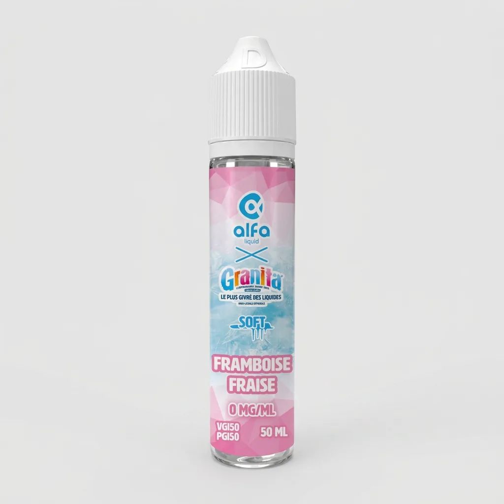 E-liquide Framboise Fraise Soft 50 mL - Granita