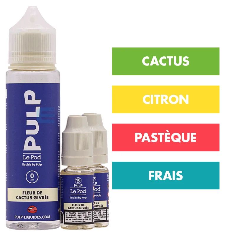 E-liquide Fleur de Cactus Givrée 60 mL - Pulp Le Pod