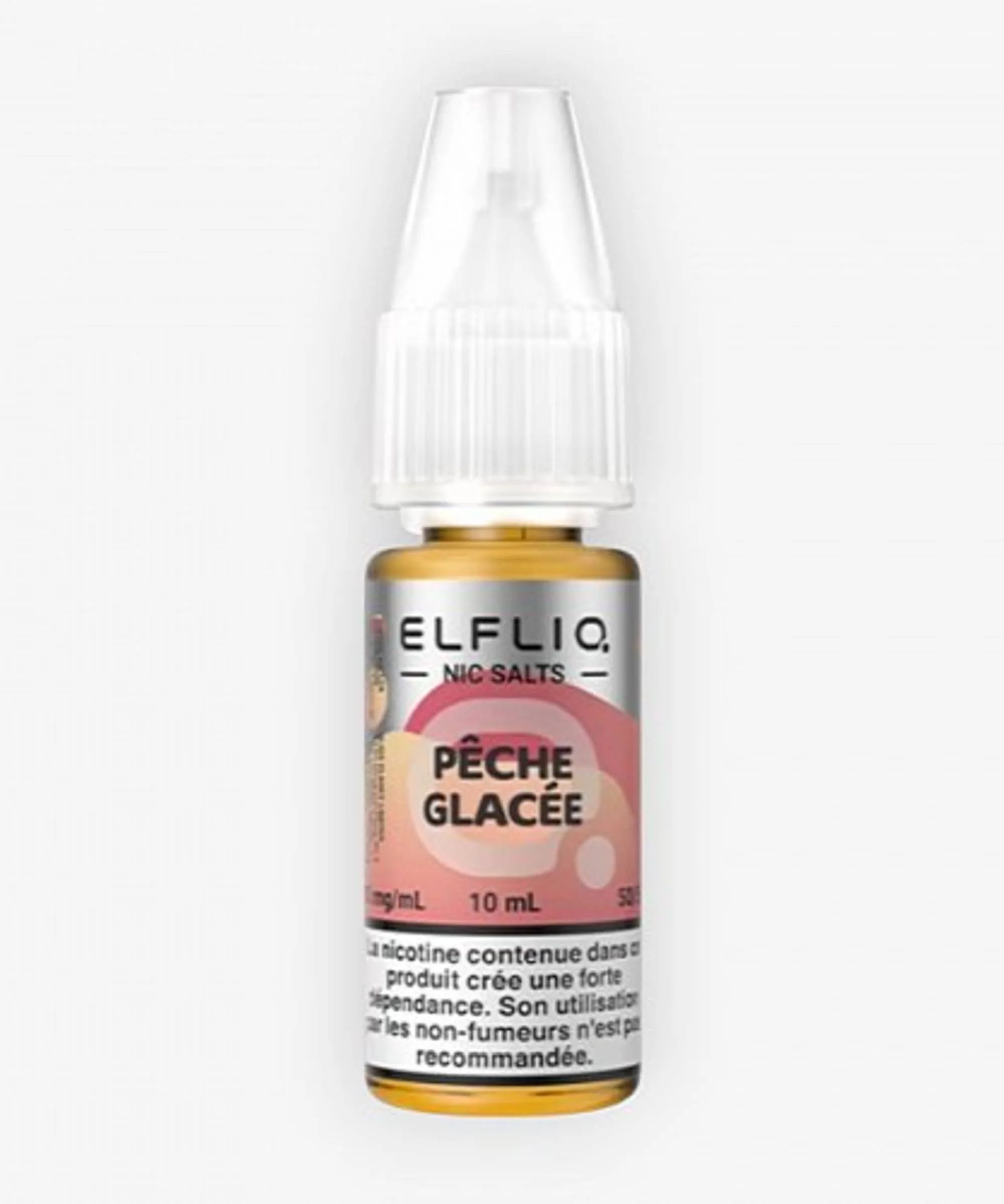 E-liquide Pêche Glacée Nic Salt 10 mL - Elfliq ElfBar — Elfbar - Elfliq