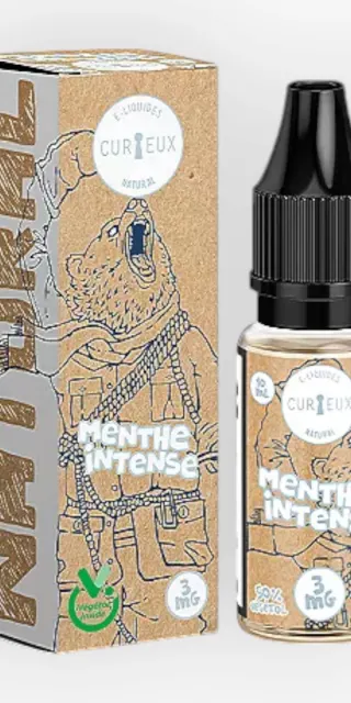 E-liquide Menthe Intense 10 mL - Natural Curieux — Curieux - Edition Natural
