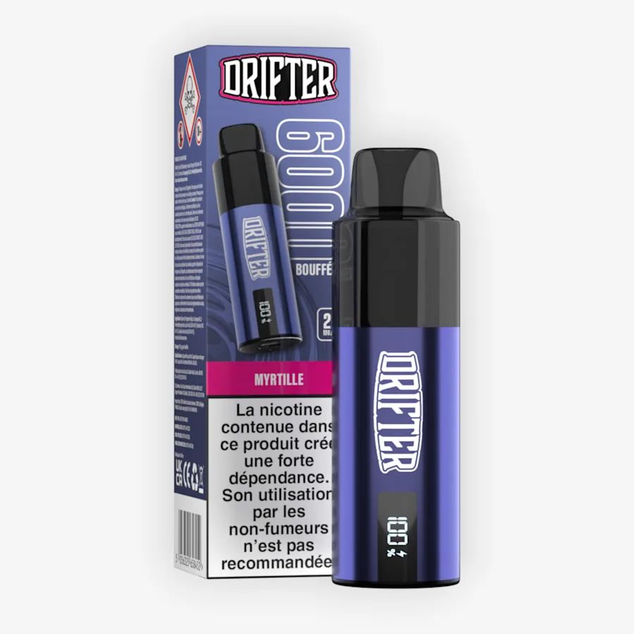 Kit Drifter Bar 6000 850mah Myrtille 10+2ml 20mg Drifter