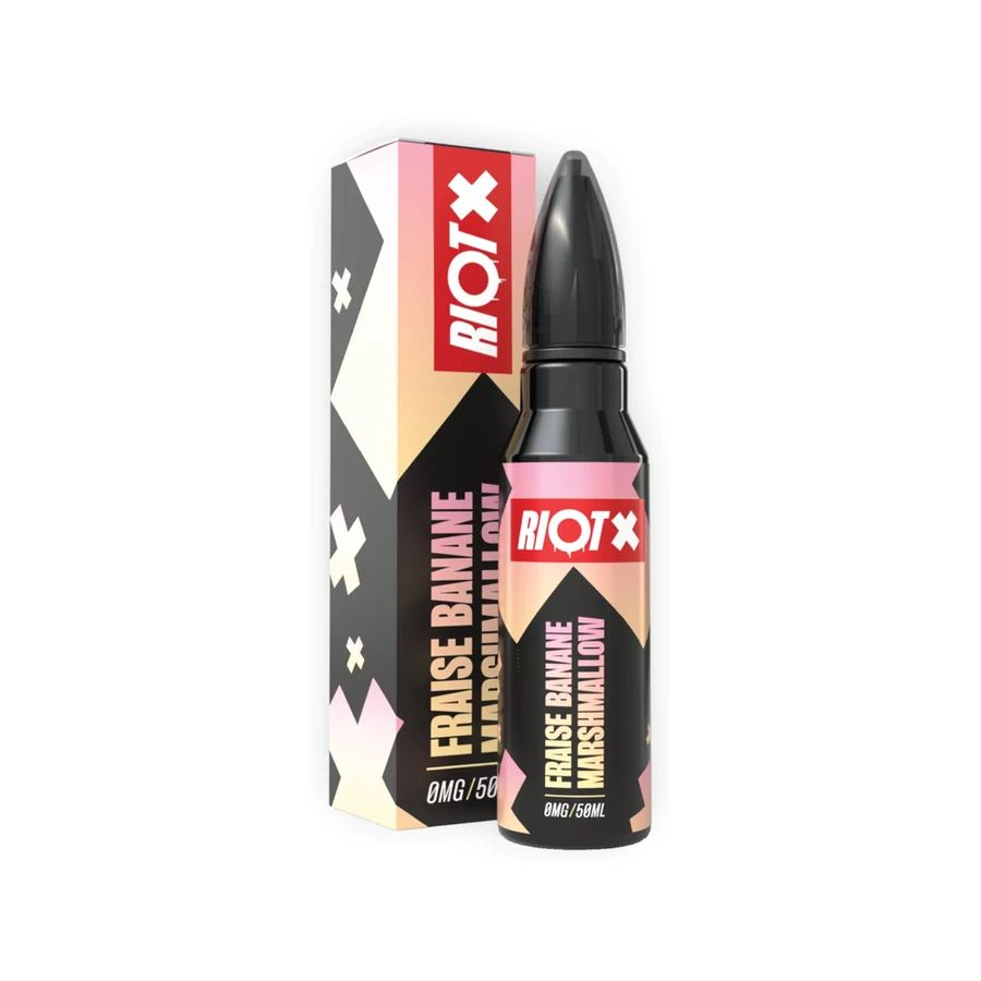 E-liquide Fraise Banane Marshmallow 50 mL - Riot