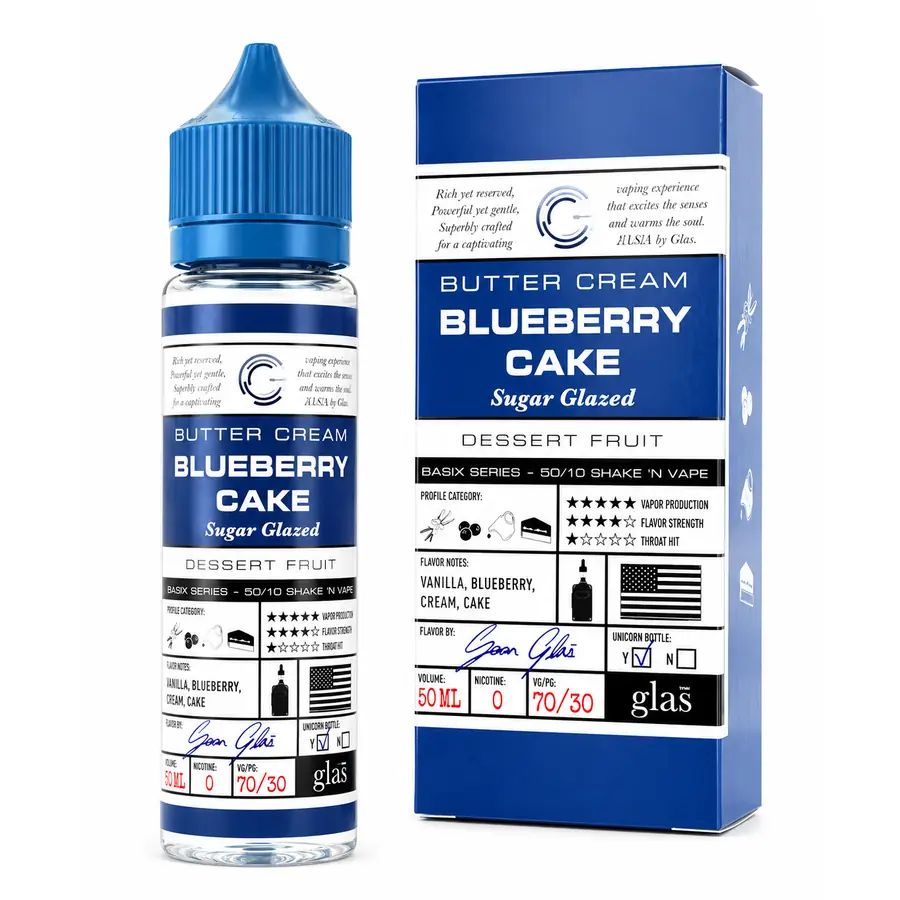 E-liquide Blueberry Cake 50 mL - Glas Vapor