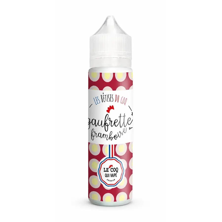 E-liquide Gaufrette Framboise 50 mL - Le Coq Qui Vape
