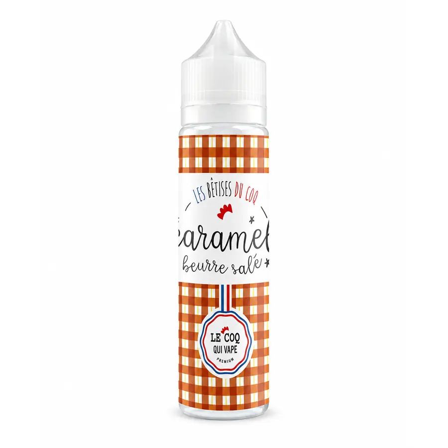 E-liquide Caramel Beurre Salé 50 mL - Le Coq Qui Vape
