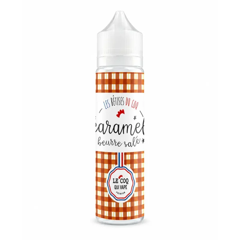 E-liquide Caramel Beurre Salé 50 mL - Le Coq Qui Vape