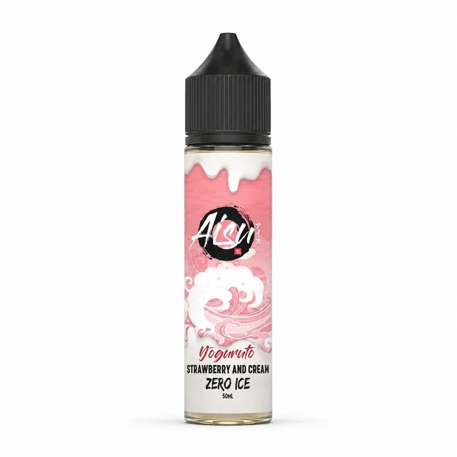 E-liquide Strawberry & Cream Zero Ice 50 mL - Aisu