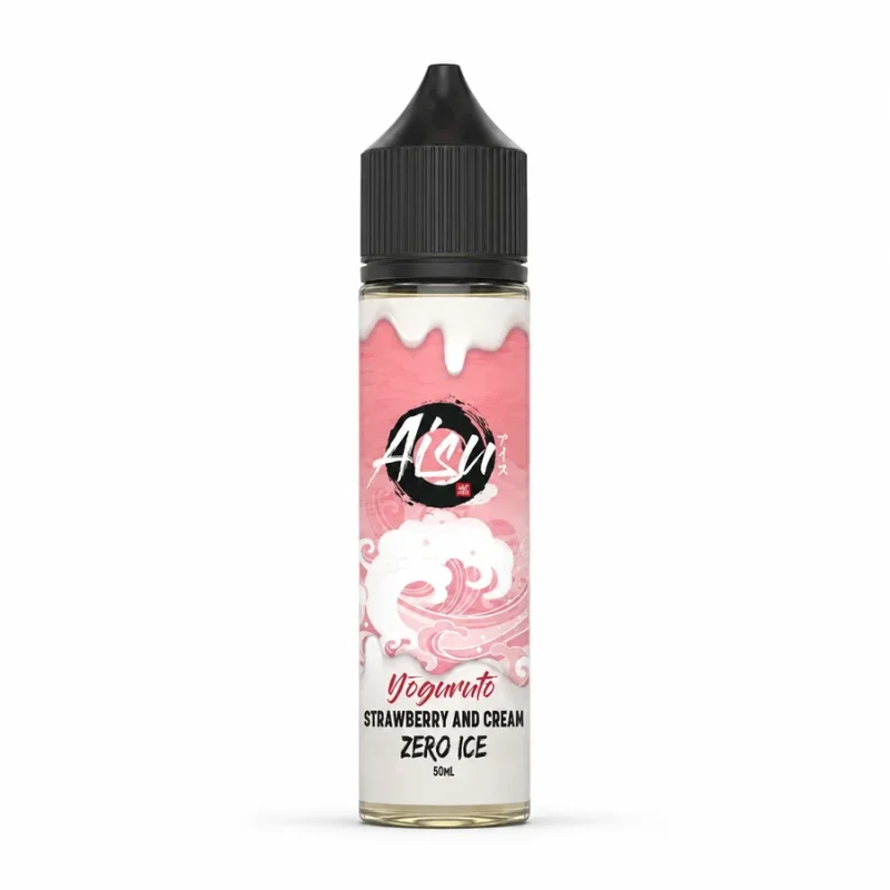 E-liquide Strawberry & Cream Zero Ice 50 mL - Aisu