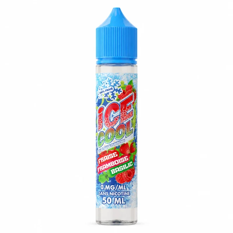 E-liquide Fraise Framboise Basilic 50 mL - Ice Cool (Liquidarom)